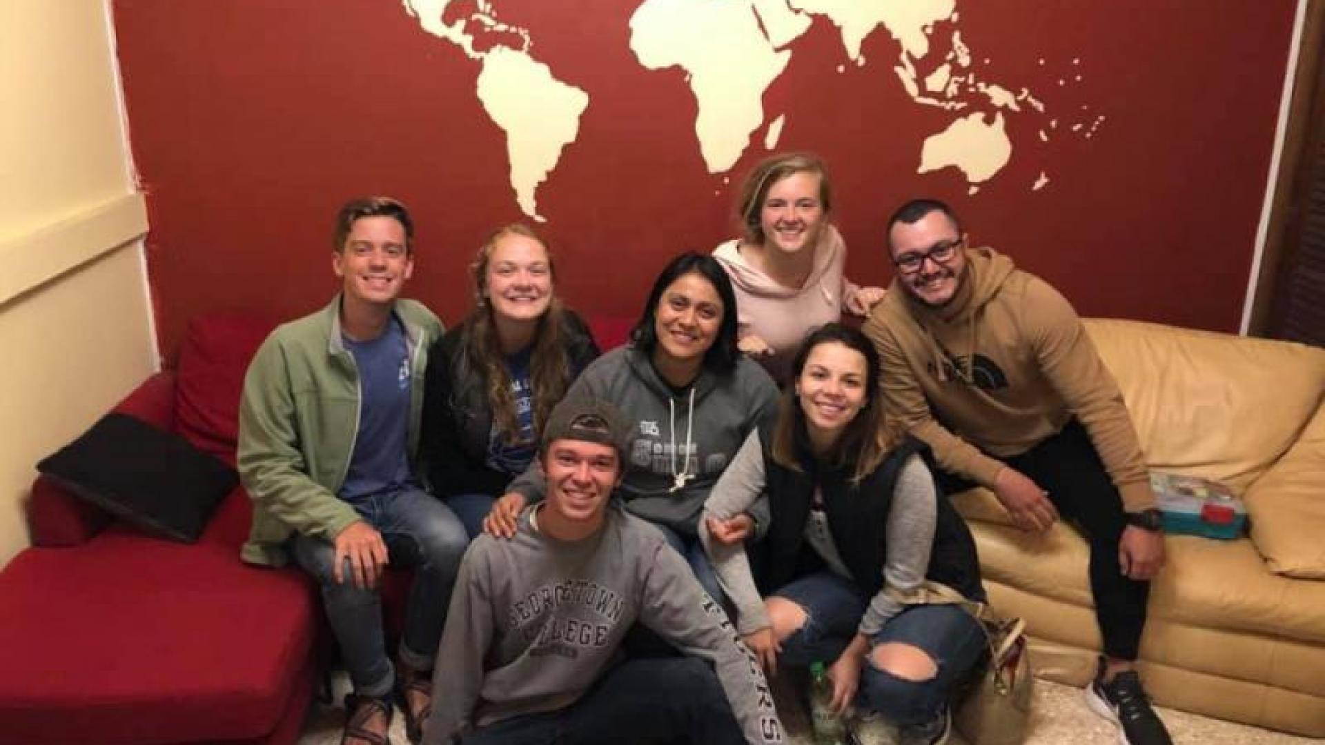 Students studying abroad