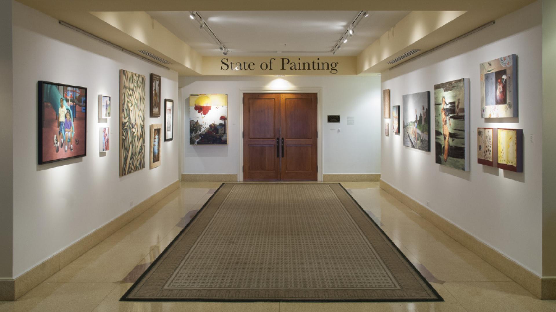 Photo of the Cochenour Gallery inside the LRC (Ensor Learning Resource Center)