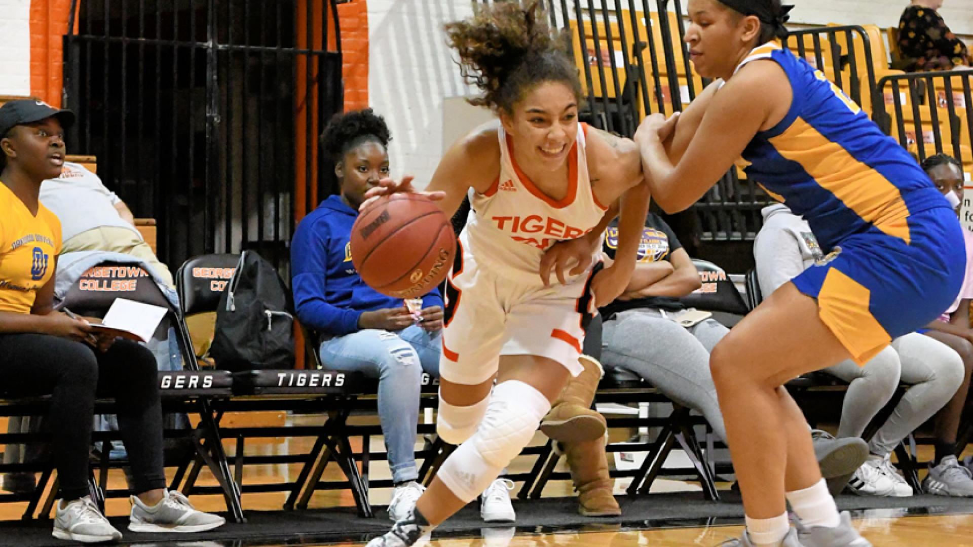GC player drives to the hoop