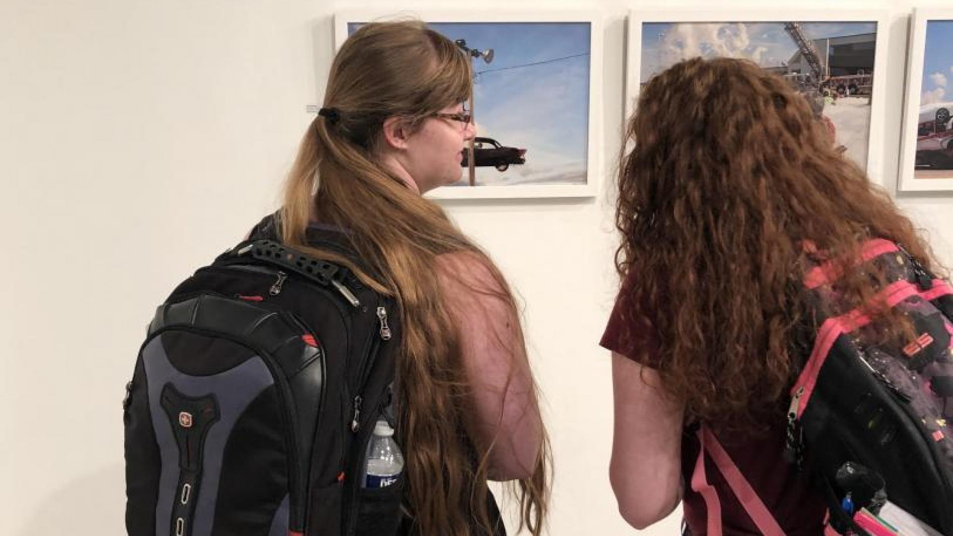 Students Look at Photography in Wilson Gallery