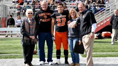 Ryan Sowder on Senior Day with family