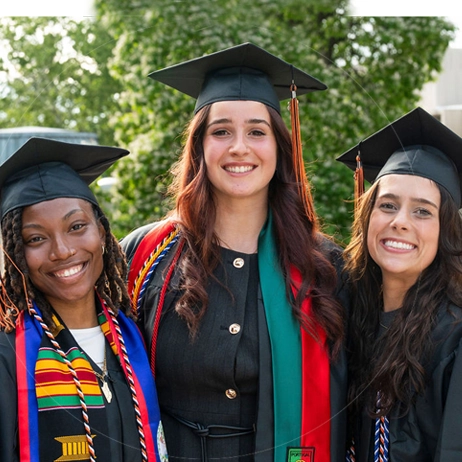 Georgetown College students at graduation